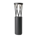 Lampe de sol en aluminium avec LED intégrée en gris, BRIOUZE