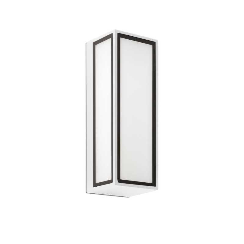 Lampe murale en aluminium avec LED intégrée en blanc mat, SALENCY