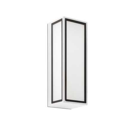 Lampe murale en aluminium avec LED intégrée en blanc mat, SALENCY
