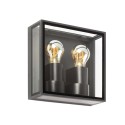 Lampe murale en aluminium avec douille E27 en gris, CESSET