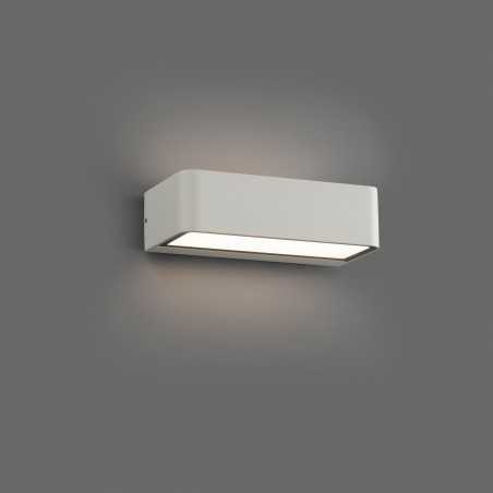 Lampe murale en aluminium avec LED intégrée en blanc mat, BERNEDE