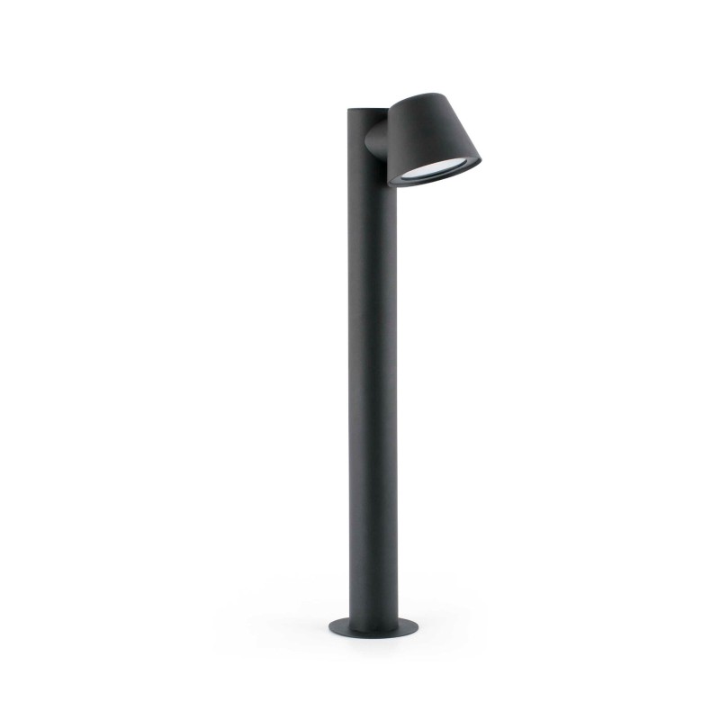 Lampe de sol en aluminium avec douille GU10 en gris, GORGES