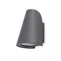 Lampe murale en aluminium avec douille E27 en gris, AUGERE