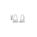 Lampe murale en aluminium avec douille E27 en gris, AUGERE