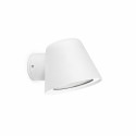 Lampe murale en aluminium avec douille GU10 en blanc mat, CORBARA