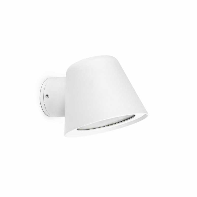 Lampe murale en aluminium avec douille GU10 en blanc mat, CORBARA