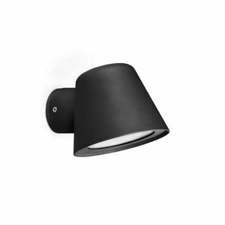 Lampe murale en aluminium avec douille GU10 en noir mat, CHEILLE