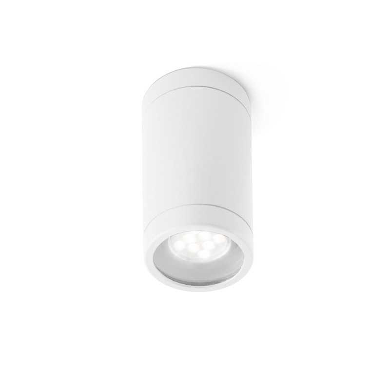 Lampe de plafond en aluminium avec douille GU10 en blanc mat, DOMBRAS