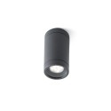 Lampe de plafond en aluminium avec douille GU10 en gris, DONGES