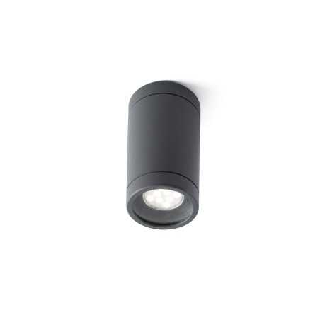 Lampe de plafond en aluminium avec douille GU10 en gris, DONGES