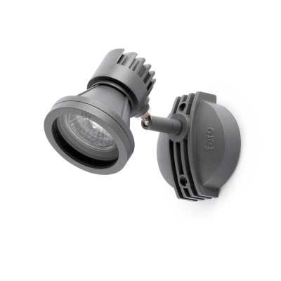 Lampe murale en aluminium avec douille GU10 en gris, HEULAND