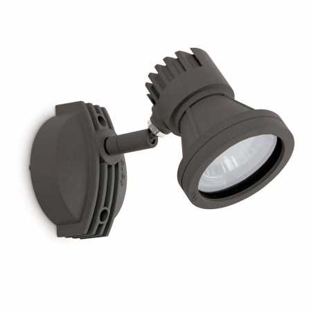 Lampe murale en aluminium avec douille GU10 en gris, PIMONT