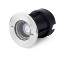 Lampe de sol en acier avec douille GU10 en acier brossé, DAMBEC