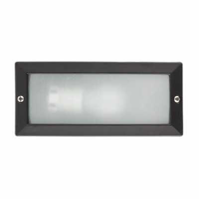 Lampe murale en aluminium avec douille E27 en noir mat, LE MONT