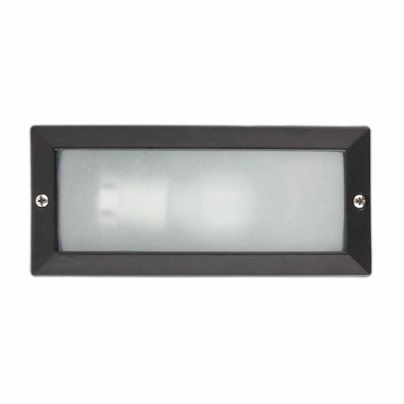 Lampe murale en aluminium avec douille E27 en noir mat, LE MONT