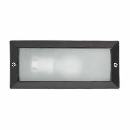Lampe murale en aluminium avec douille E27 en noir mat, LE MONT