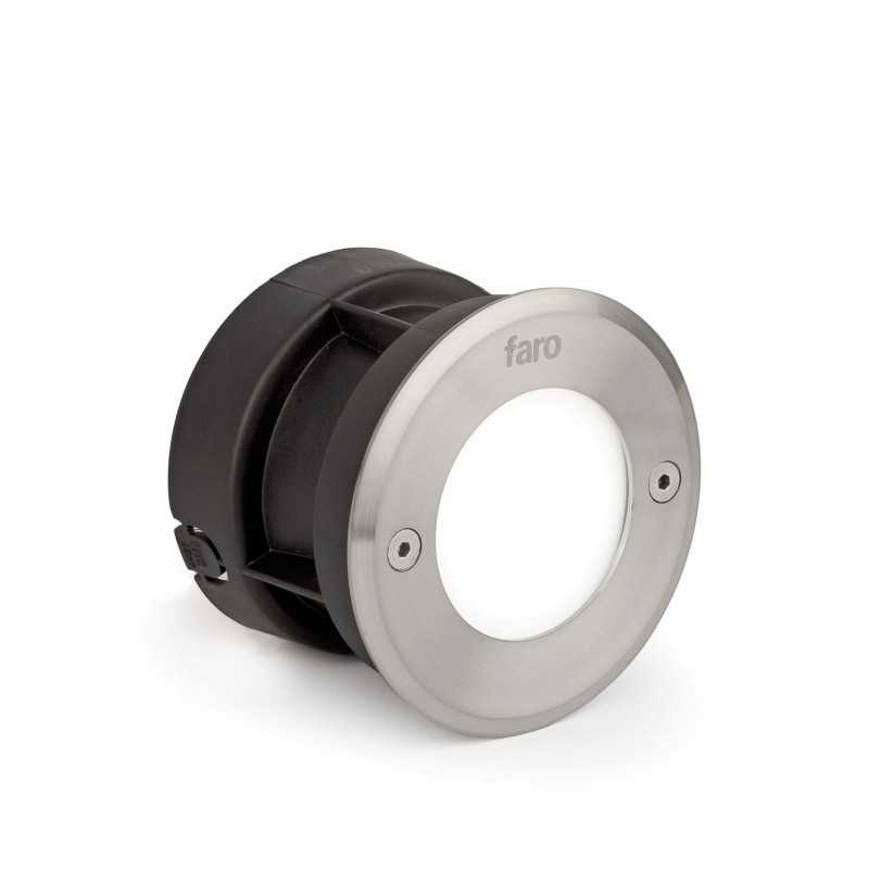 Lampe murale en acier avec LED intégrée en acier brossé, ALLIOT