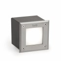 Lampe murale en acier avec LED intégrée en acier brossé, CRESTE