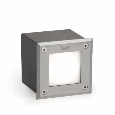 Lampe murale en acier avec LED intégrée en acier brossé, CRESTE