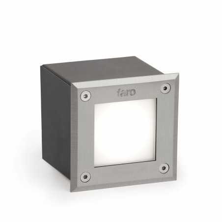Lampe murale en acier avec LED intégrée en acier brossé, CRESTE
