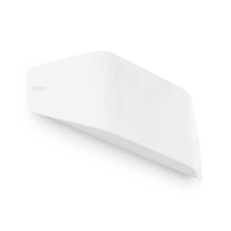 Lampe murale en polycarbonate avec douille E27 en blanc mat, BARIZEY