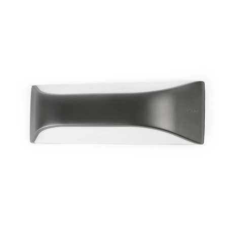 Lampe murale en plastique E27 gris NOYANT
