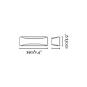 Lampe murale en plastique E27 gris NOYANT