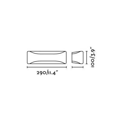 Lampe murale en plastique E27 gris NOYANT