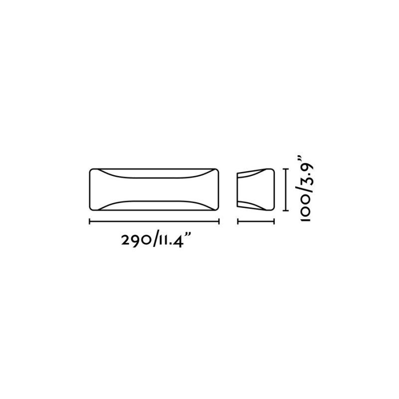 Lampe murale en plastique E27 gris NOYANT