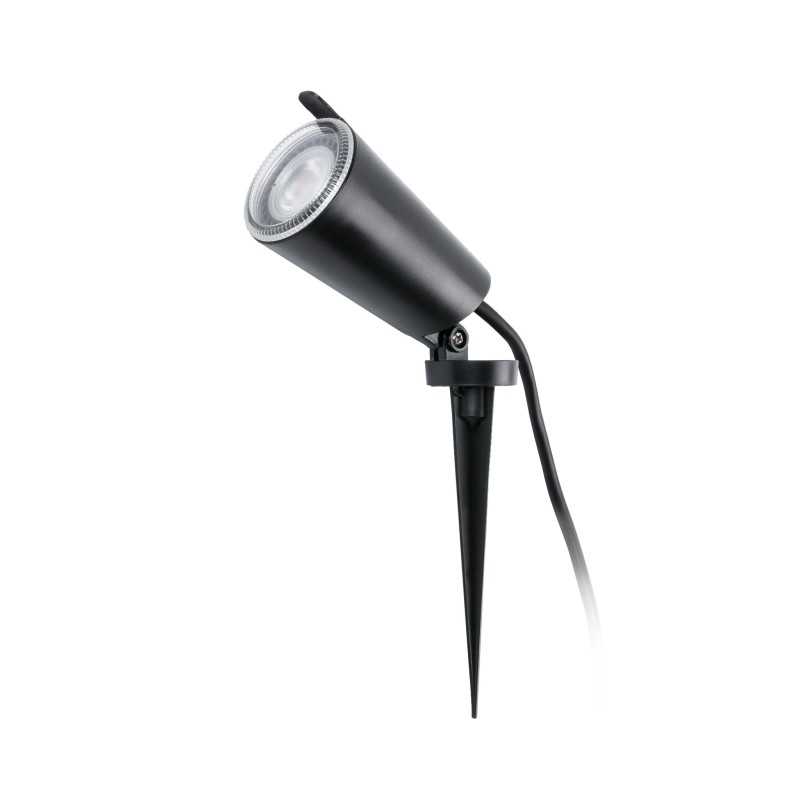 Lampe murale en polycarbonate GU10 noir mat CAPENS