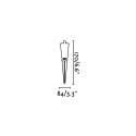 Lampe murale en polycarbonate GU10 noir mat CAPENS
