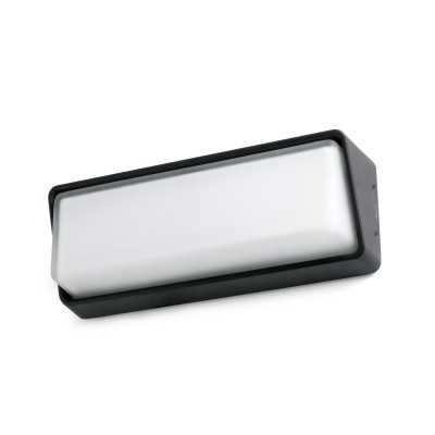 Lampe murale en aluminium à LED intégrée gris MARIOL