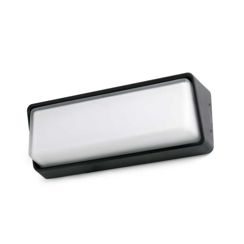 Lampe murale en aluminium à LED intégrée gris MARIOL