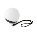 Lampe murale en plastique à LED intégrée noir mat POUANCE