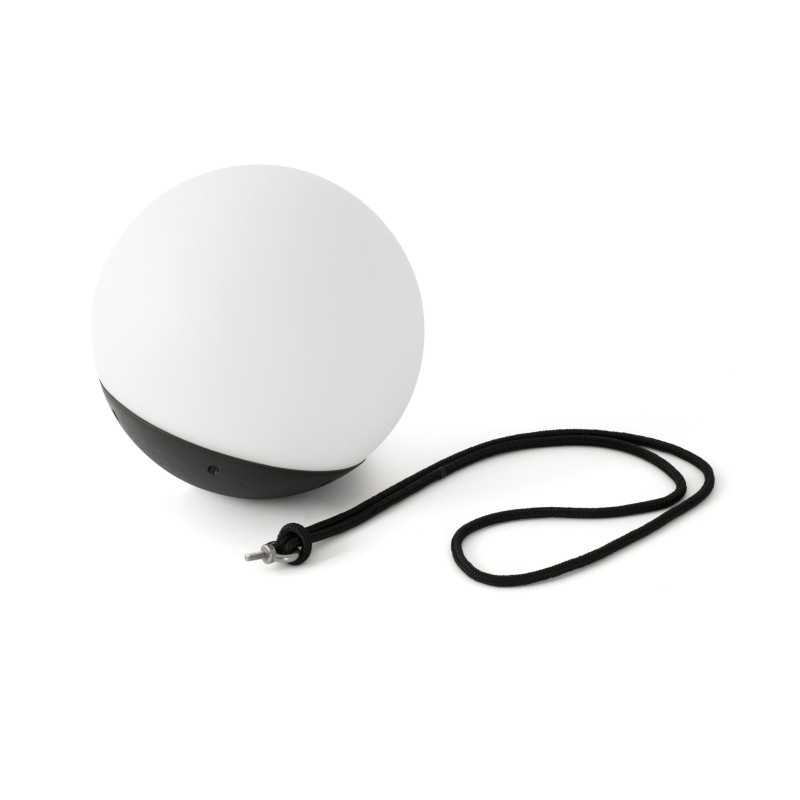 Lampe murale en plastique à LED intégrée noir mat POUANCE