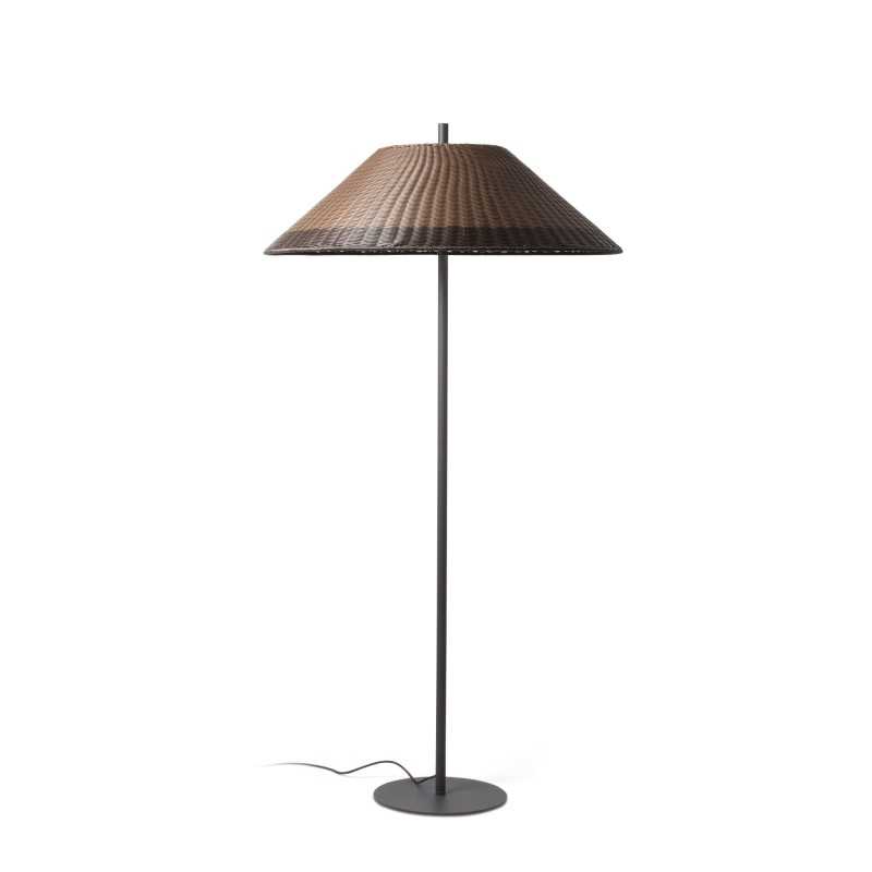 Lampe de sol en aluminium E27 gris CHAPET