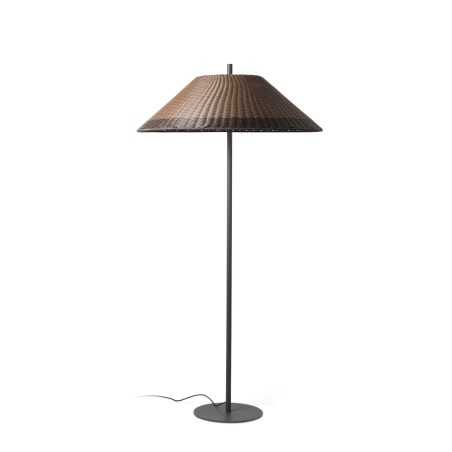 Lampe de sol en aluminium E27 gris CHAPET