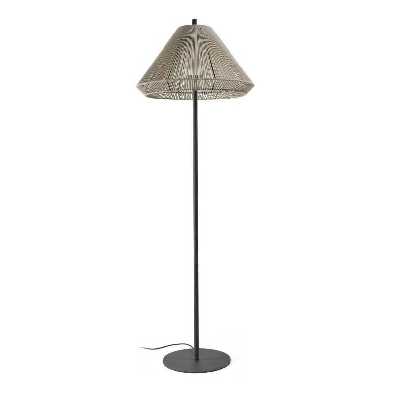 Lampe de sol en aluminium E27 gris AMAZON
