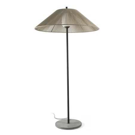Lampe de sol en aluminium E27 gris LAIVES