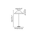 Lampe de sol en aluminium E27 gris LAIVES
