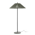 Lampe de sol en aluminium E27 gris ROUVROY