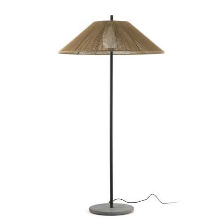 Lampe de sol en aluminium E27 gris GROSLEE