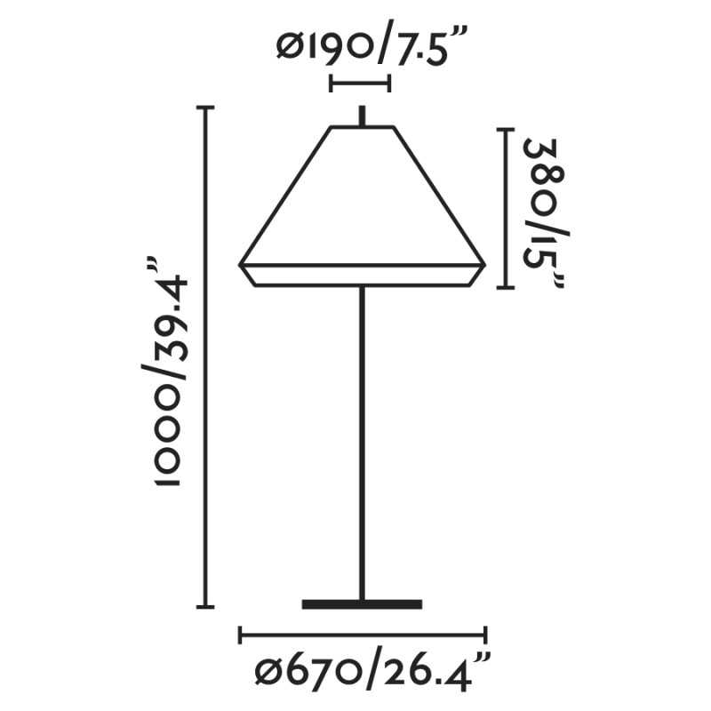 Lampe sur pied en aluminium E27 gris PISSIS