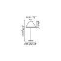 Lampe de sol en aluminium E27 gris CHERAN
