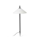 Lampe de sol en aluminium E27 gris HOLNON
