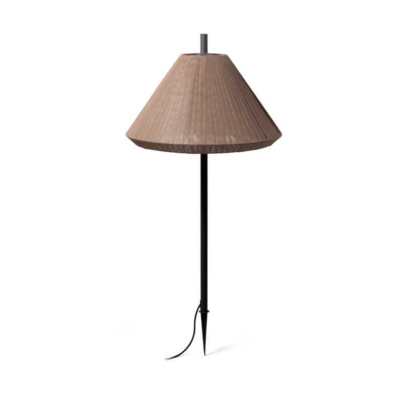 Lampe sur pied en aluminium E27 gris MILELLA