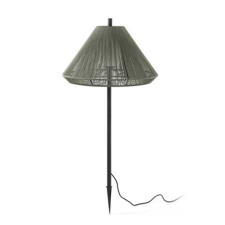 Lampe de sol en aluminium E27 gris CLEREY