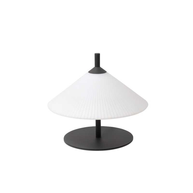 Lampe de sol en aluminium E27 gris COURTES
