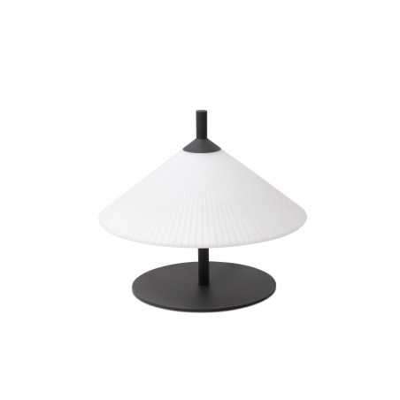 Lampe de sol en aluminium E27 gris COURTES