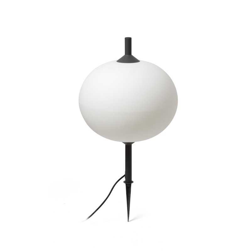 Lampe de sol en aluminium E27 gris BESSAY